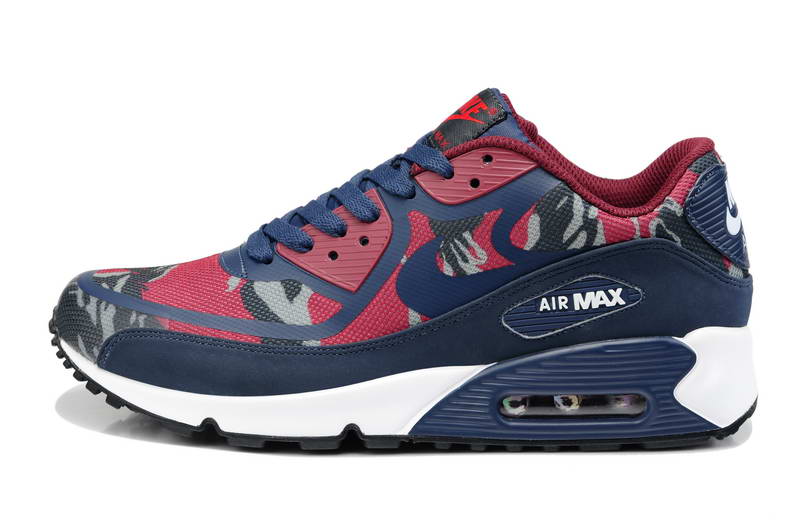 Nike Air Max 90 Chaussures Hommes pre Bande Marron Rouge (3)